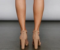 A Chic Vibe Platform Block Heels