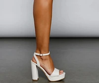 Elevated Glam Platform Block Heels
