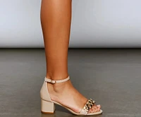 Get Low Chained Block Heels