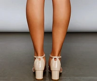 Get Low Chained Block Heels