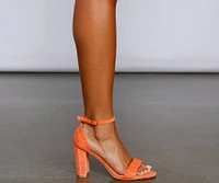 Around The Block Straw Heels