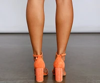 Around The Block Straw Heels
