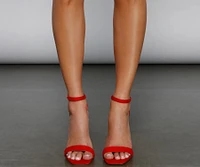 Essential Faux Suede Block Heels
