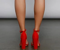 Essential Faux Suede Block Heels
