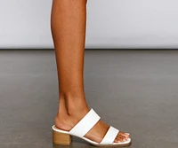Stacked On Basics Wide Fit Mules