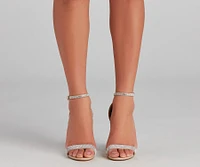 Step Out And Sparkle Block Heels