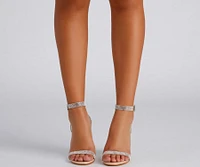 You Glow Girl Rhinestone Lucite Heels
