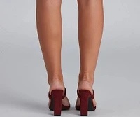 Day To Night Faux Suede Mules