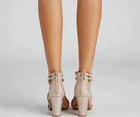 Find Your Shine Glitter Criss-Cross Heels
