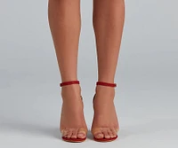 Strides Of Shine Glitter Block Heels