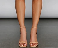 Style It Up Faux Suede Block Heels