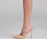 Elevated Glamour Rhinestone Detail Pumps