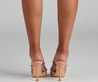 Elevated Glamour Rhinestone Detail Pumps