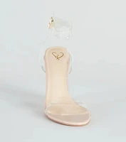 On The Scene Rhinestone Block Heels