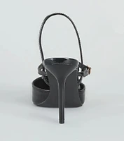 Posh Perfection Patent Faux Leather Pumps