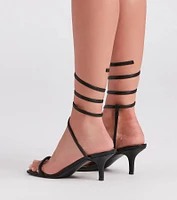 Turn Up Style Kitten Stiletto Heels