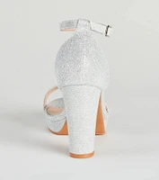 Shine Endeavors Glitter Platform Heels