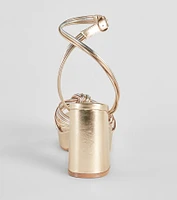 Make It Your Moment Metallic Platform Heels