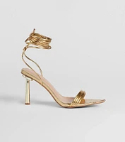 Laced Up Sleek Style Strappy Stiletto Heels