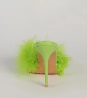Diva Alert Marabou Feather Trim Pumps