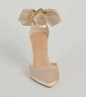 Chic Attitude Bow-Detail Stiletto Pumps