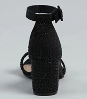 Sparkle Girlie Pearl And Rhinestone Heels