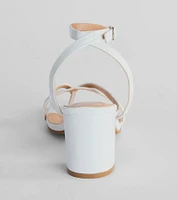 New Favorite Thong Strap Low-Block Heels