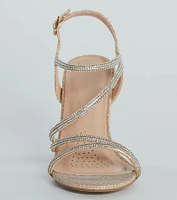 Miss Marvelous Rhinestone Block Heels