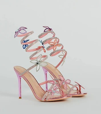 Spread Your Wings Butterfly Spiral Stiletto Heels