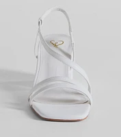 Step Into Chic Sling Back Block Heels