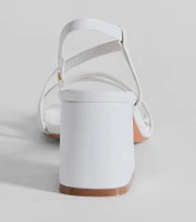 Step Into Chic Sling Back Block Heels