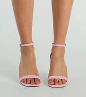 Step Out Chic Faux Leather Stiletto Heels