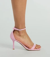 Step Out Chic Faux Leather Stiletto Heels