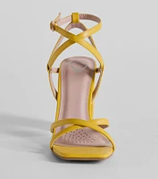 Stunning Summer Daze Strappy Block Heels