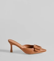 Get To The Point Belt Closed Toe Stiletto Pumps