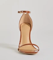 Classic Moves Faux Leather Stiletto Heels