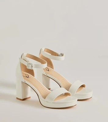 Essential Chic Staple Platform Block Heels