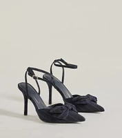 Elegance Elevated Stiletto Bow Heels