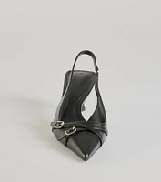 Raise The Bar Kitten Heel Mules