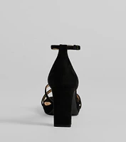 Elevated Strappy Block Heels
