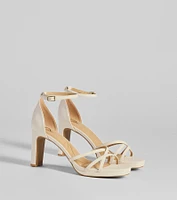 Elevated Strappy Block Heels
