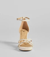 Elevated Strappy Block Heels