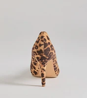 Spotted Chic Leopard Print Stiletto Pumps