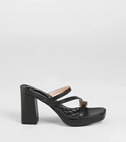 Party Ready Strappy Platform Block Heels