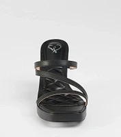 Party Ready Strappy Platform Block Heels