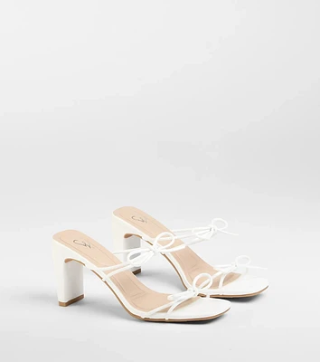 Finest Hour Bow Strappy Mules