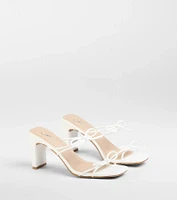 Finest Hour Bow Strappy Mules