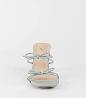 Finest Hour Bow Strappy Mules