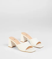 Sunny Days Ahead Block Heel Mules