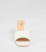 Sunny Days Ahead Block Heel Mules